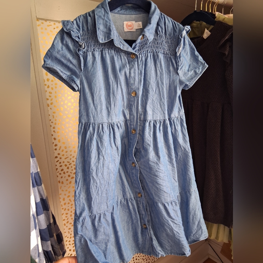 Denim Dress For Girls